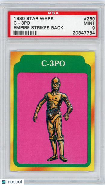 1980 Star Wars Empire Strikes Back C-3po #269 PSA 9