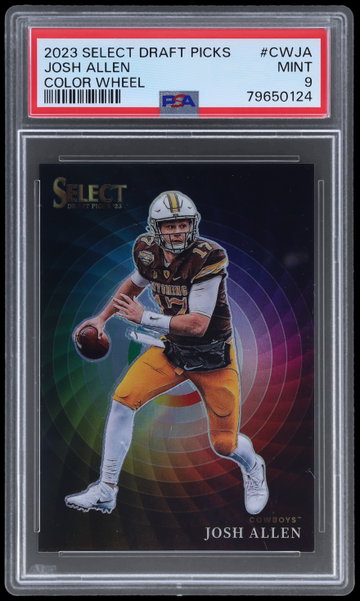 2023 Panini Select Draft Picks Josh Allen Color Wheel PSA 9