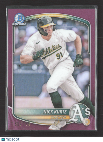 2025 Bowman Chrome Nick Kurtz #BCP-114 Purple Refractor /199