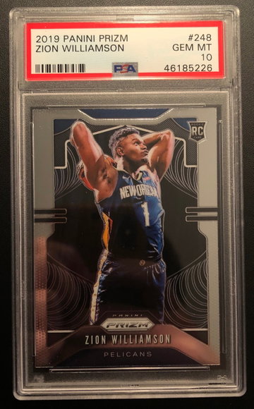 Zion Williamson 2019 Base Rookie Gem MT 10 #248