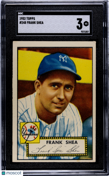 1952 Topps Frank Shea #248 SGC 3