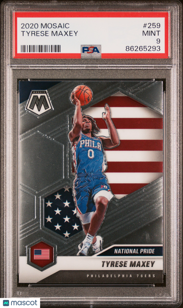 2020 Panini Mosaic Tyrese Maxey #259 PSA 9