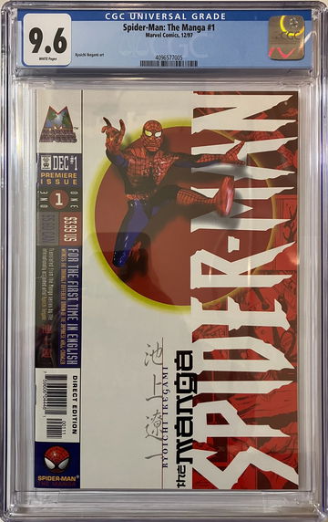 SPIDER -MAN: THE MANGA # 1 MARVEL COMICS 1997 CGC 9.6 WHITE PAGES COOL BOOK!!