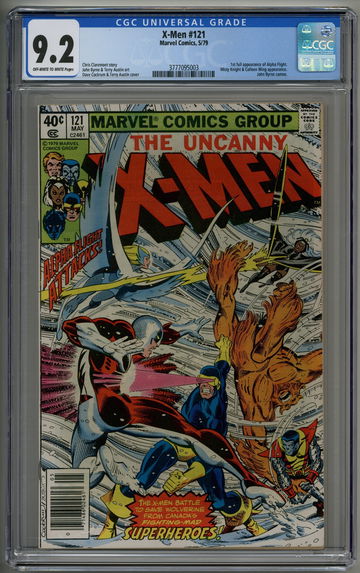 Uncanny X-Men 121 CGC 9.2 1st Full app Alpha Flight