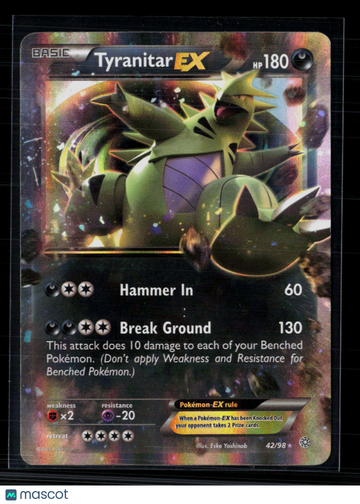 Pokemon 2015 Ancient Origins Tyranitar EX #42/98