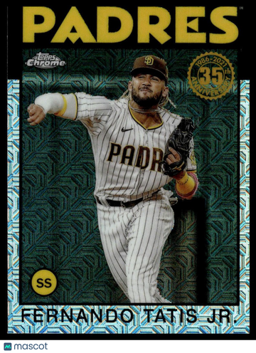 2021 Topps Fernando Tatis Jr. #86TC-81 1986 Topps Baseball 35th Anniversary Chrome (Series 2)