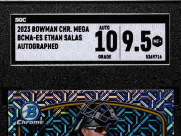2023 Bowman Chrome Mega Box Ethan Salas #BCMA-ES Autograph SGC 9.5 Auto 10
