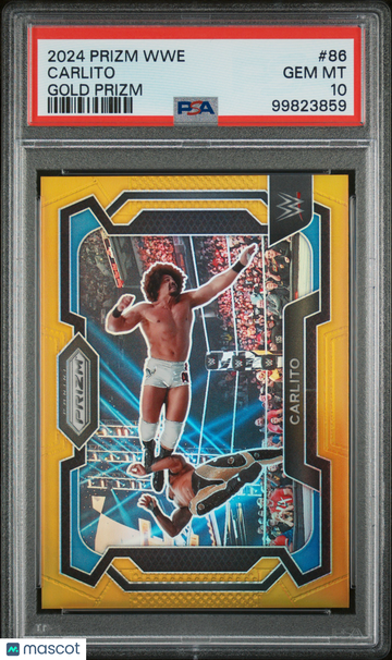 2024 Panini Prizm WWE Carlito #86 Gold PSA 10