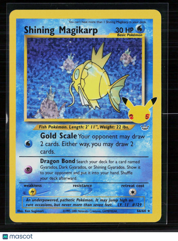 Pokemon 2021 Celebrations Shining Magikarp #66/64