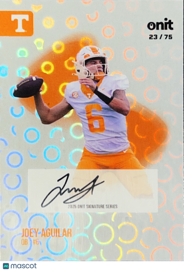 2025 ONIT Signature Series Joey Aguilar #S-14 Circles /75
