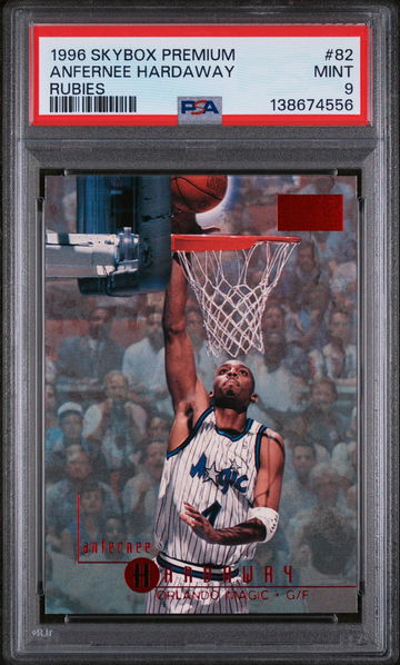 1996 Skybox Premium Rubies Anfernee Hardaway #82 PSA 9