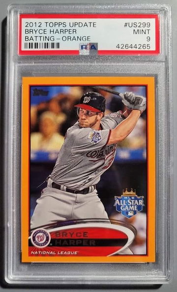 2012 Topps Update Factory Set Orange Bryce Harper RC PSA 9