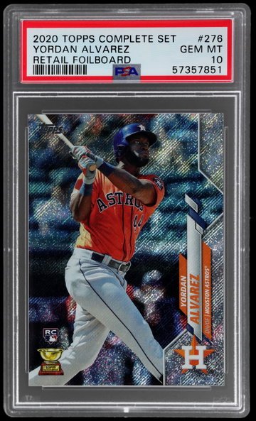 2020 Topps Complete Set Yordan Alvarez Retail Foilboard PSA 10 RC
