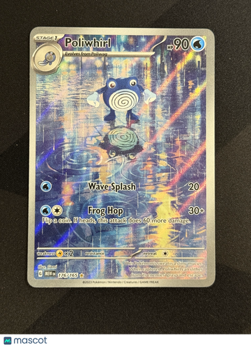 2023 Scarlet & Violet 151 Poliwhirl Holo Secret Rare #176/165
