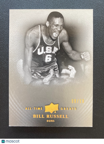 2013 Upper Deck All-Time Greats Bill Russell Gold