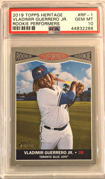 2019 Topps Heritage Vladimir Guerrero Jr. Rookie Performers PSA 10 GEM MINT