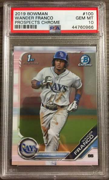 Wander Franco 2019 Bowman Chrome PSA 10