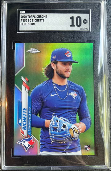 Bo Bichette 2020 Topps Chrome RC SP Blue Shirt