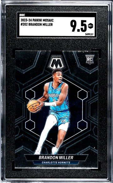 2023-24 Panini Mosaic Brandon Miller #202 RC SGC 9.5