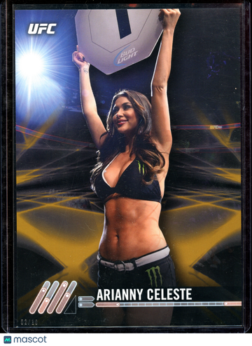 2017 Topps UFC Arianny Celeste #19 Gold /10 Gold Jumbo