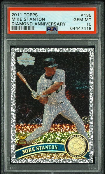 2011 Topps Mike Stanton Diamond Anniversary PSA 10 