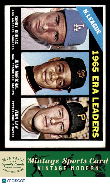 1966 Topps NationSandy Koufax / Juan Marichal / Vern Law #221