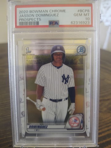 2020 Bowman Chrome Jason Dominguez PSA 10 BCP8