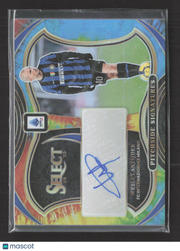 2025 Panini Select Serie A Soccer Pitchside Signatures Wesley Sneijder #PS-WS 03/25 Pitchside Signatures Auto