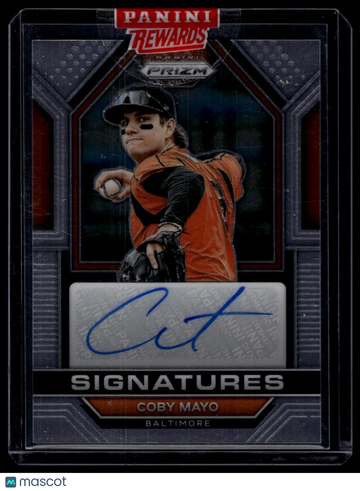 2023 Panini Prizm Coby Mayo #SIG-CM Signatures Silver Prizms AU