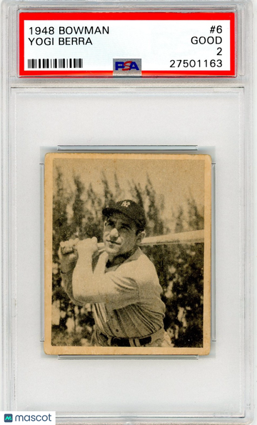 1948 Bowman Yogi Berra #6 PSA 2