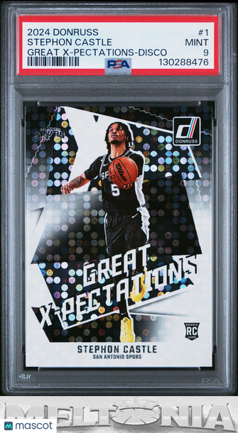 2024-25 Donruss Stephon Castle #1 Great X-Pectations Disco RC PSA 9