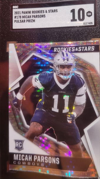 2021 Rookies & Stars #178 Micah Parsons Pulsar Prizm 