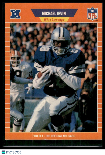 1989 Pro Set Michael Irvin #89 RC