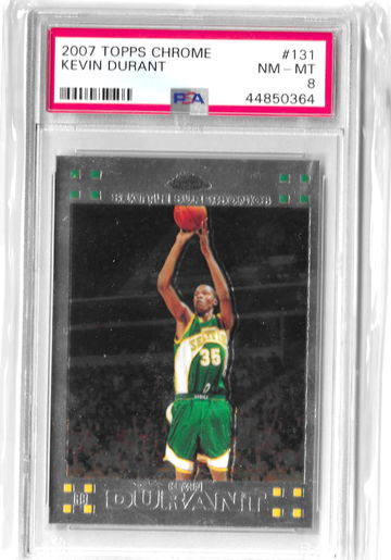 2007 Topps Chrome Kevin Durant #131 PSA8