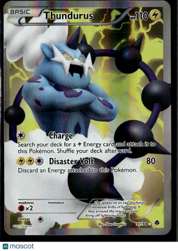 2011 Emerging Powers Thundurus Holo Ultra Rare SR FA #97/98