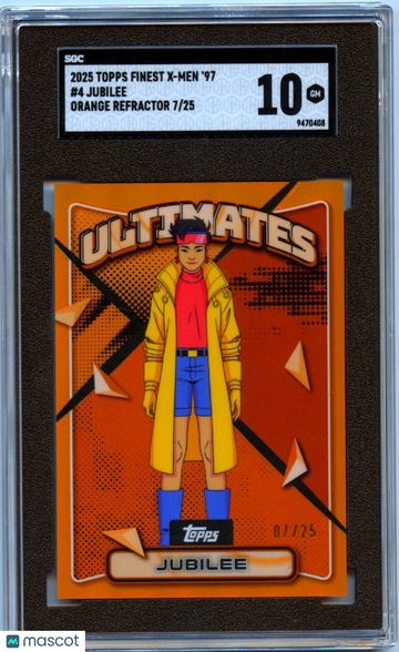 2025 Topps Finest X-Men '97 Jubilee #4 SGC 10