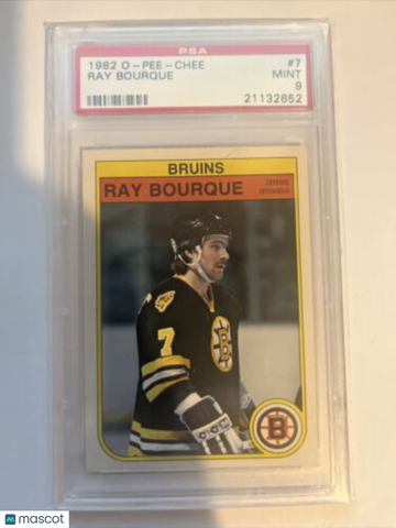 1982-83 O-Pee-Chee Ray Bourque #7 PSA 9