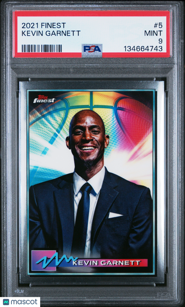 2021 Topps Finest Kevin Garnett #5 PSA 9