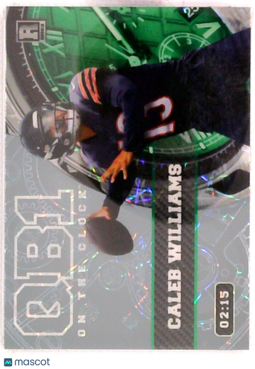 2023 Wild Card On The Clock QB1 OTC-CW3 Caleb Williams Football Card