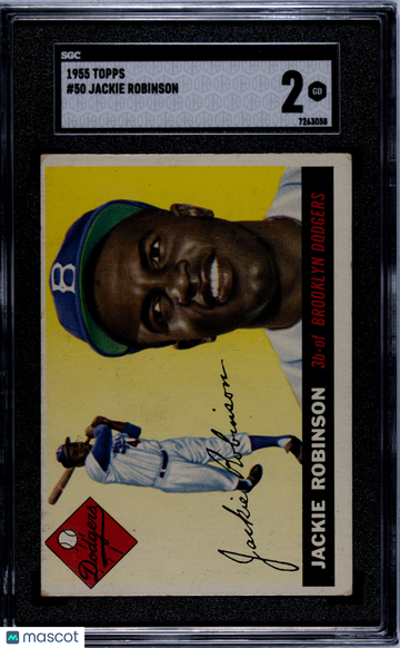 1955 Topps Jackie Robinson #50 SGC 2