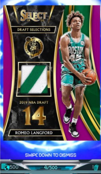 2019 Select Romeo Lanford Purple /500
