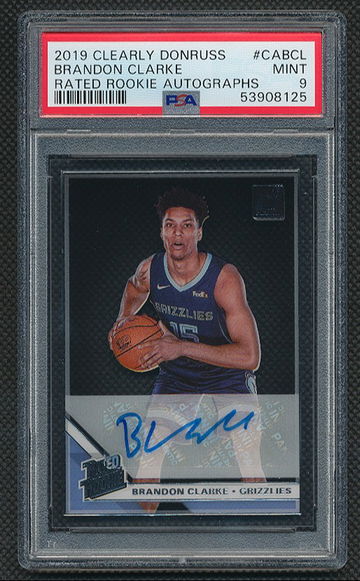 2019 Clearly Donruss Brandon Clarke Auto