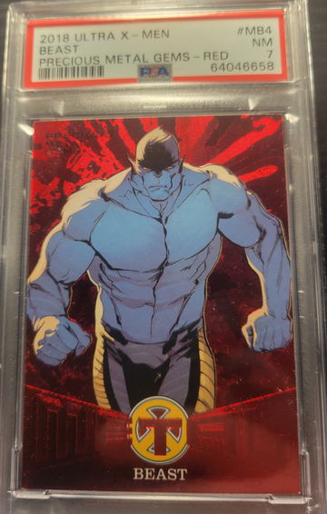 2018 Fleer Ultra Beast, Precious Metal Gem - Red PSA 7