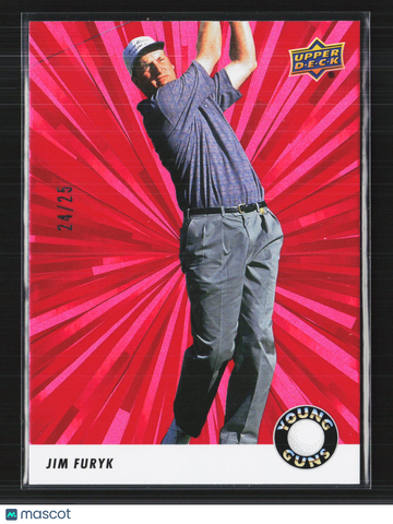 2026 Upper Deck Golf Young Guns Outburst Red Jim Furyk #139 /25