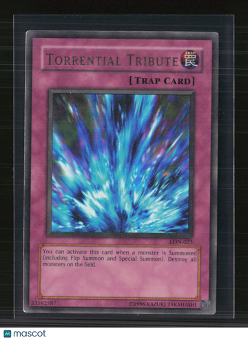 2003 Yu-Gi-Oh! Labyrinth of Nightmare Torrential Tribute Trap Card