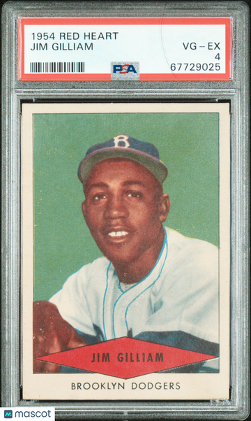 1954 Red Heart Jim Gilliam PSA 4