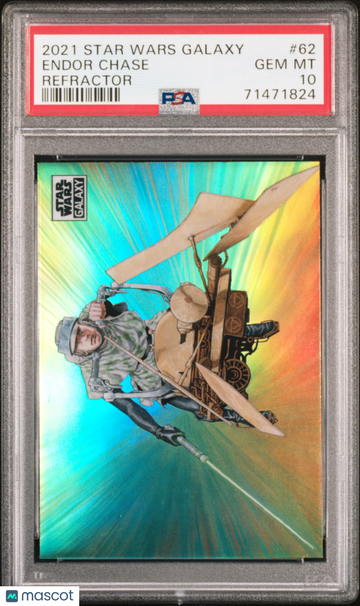 2021 Topps Chrome Star Wars Galaxy Endor Chase #62 PSA 10