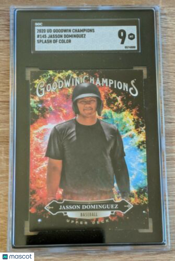 2020 Upper Deck Goodwin Champions Jasson Dominguez #145 Splash Of Color SGC 9