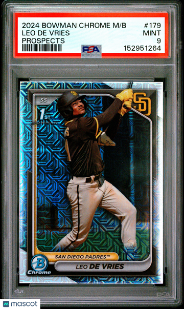 2024 Bowman Mega Box Chrome Prospects Leo De Vries #179 PSA 9