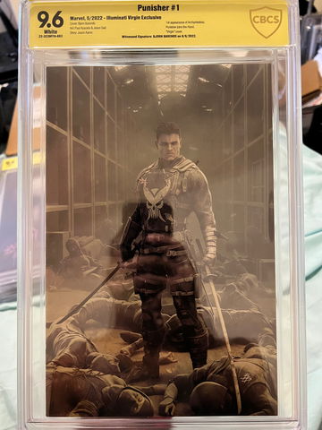 PUNISHER 1 BJORN BARENDS VIRGIN EXCLUSIVE CBCS 9.6- Signed By Bjorn Barends